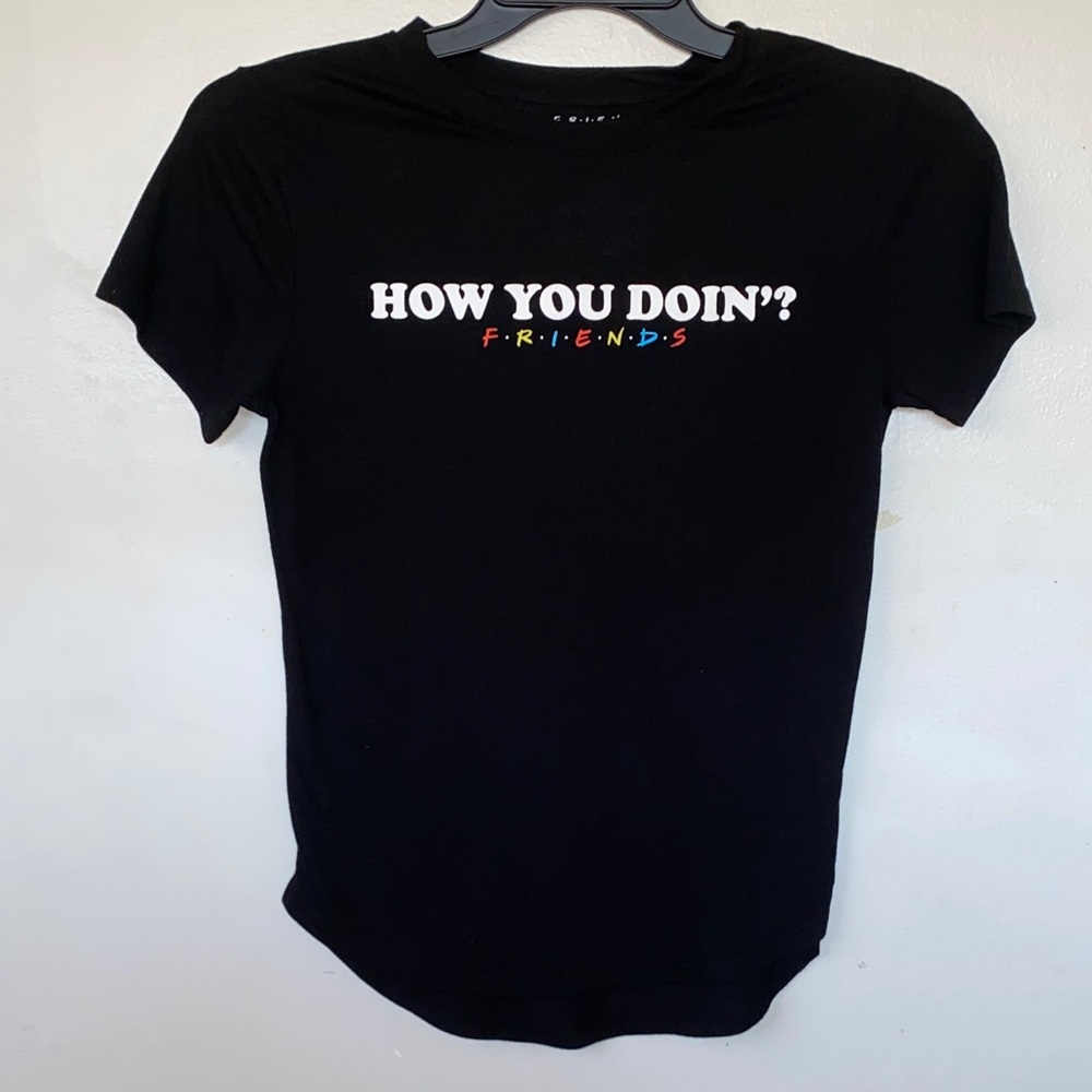Black FRIENDS Graphic T-Shirt